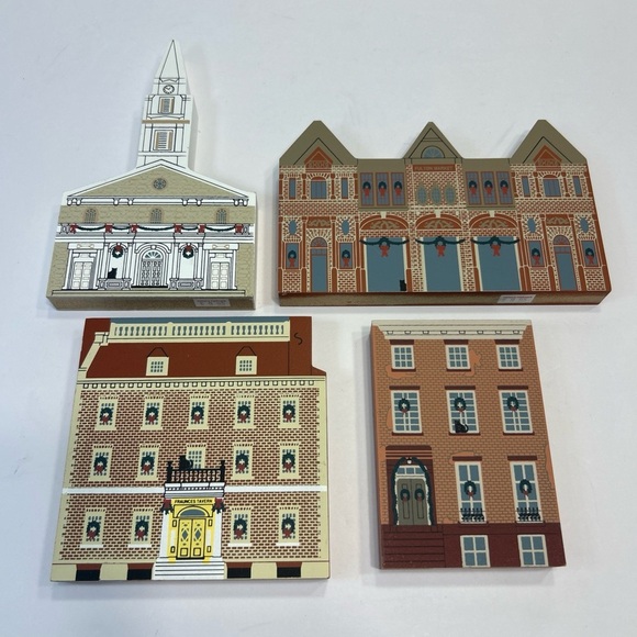 The Cats Meow New York Christmas Series 1995 Lot Of 4 - Picture 2 of 16